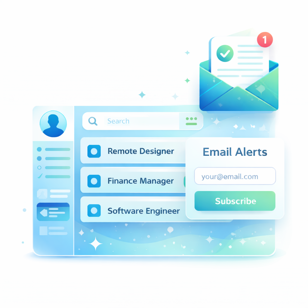 Custom job alert email notifications