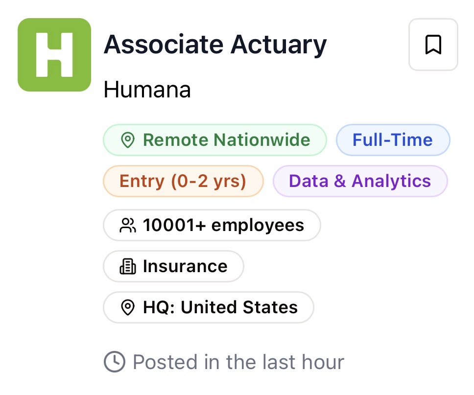Humana job listing posted in the last hour
